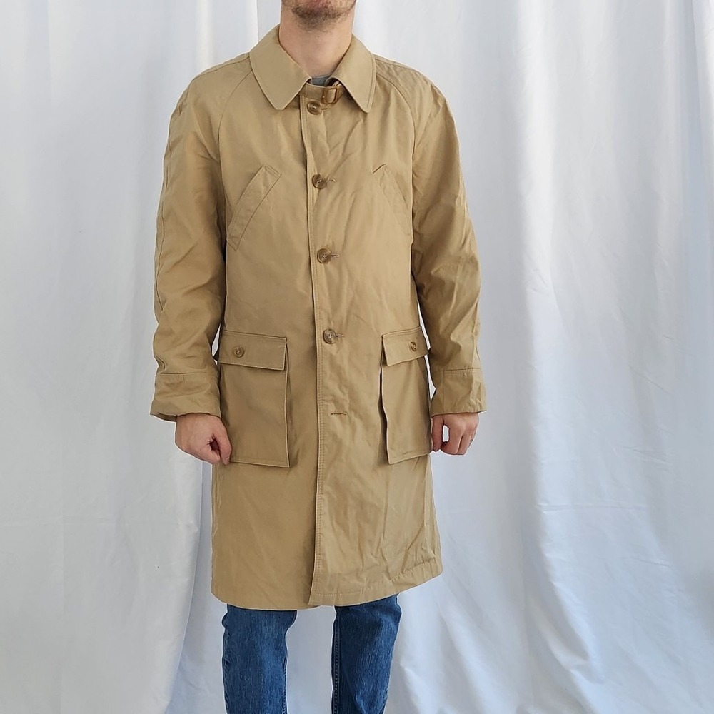 80s‎ Tan Trench Coat